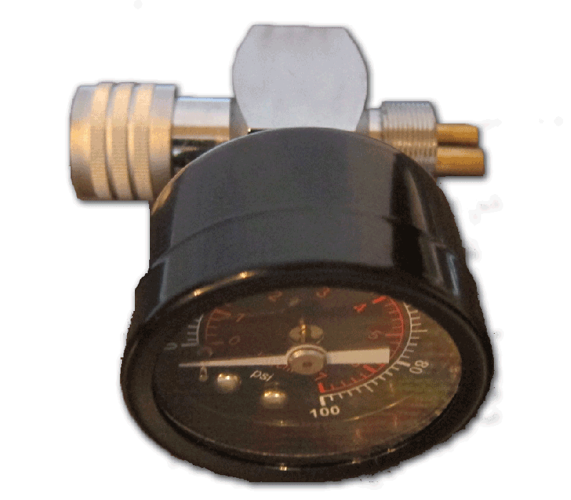 Ferramenta Teste de Alta Rotação / Micromotor com Manometro -  Acoplamento de 4 furos - (Midwest)